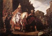 LASTMAN, Pieter Pietersz. The Triumph of Mordecai g china oil painting reproduction